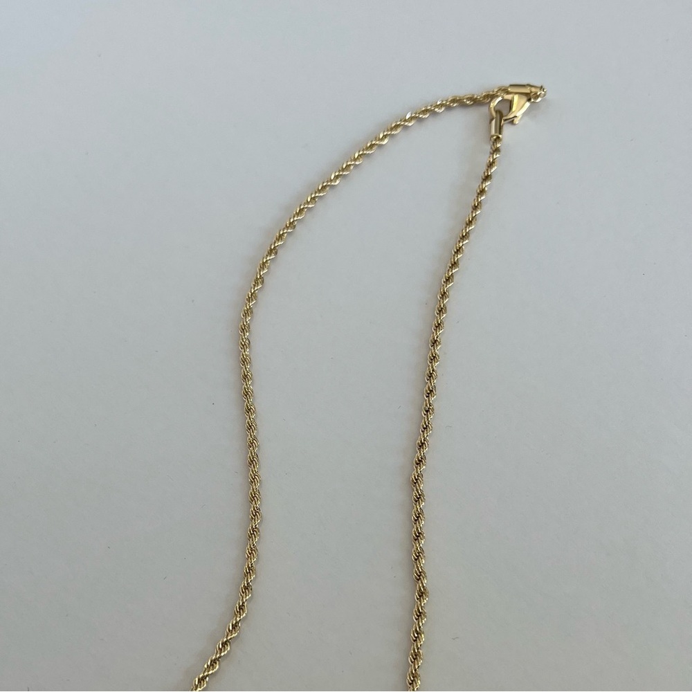14k gold filled rope necklace - Picture 5 of 5